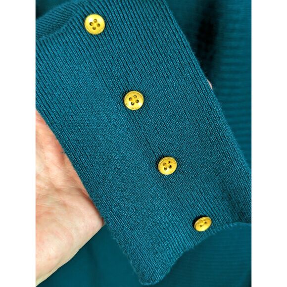 LANE BRYANT Open-Front Longline Fine Knit Cardigan Forest Green Christmas 14/16 - Picture 3 of 7